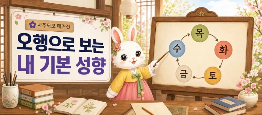 오행으로 보는 내 기본 성향 - 목·화·토·금·수로 내 에너지 흐름을 가볍게 읽어요