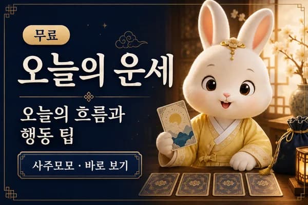 사주모모 오늘의 운세 무료 운세 카드